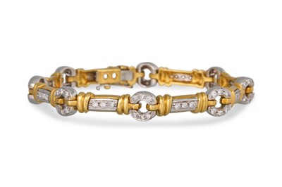 Lot 357 - A DIAMOND BRACELET, the brilliant cut diamonds...