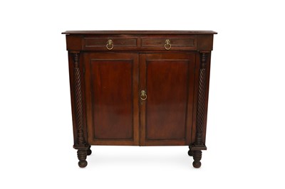 Lot 524 - A GEORGE III RECTANGULAR MAHOGANY NELSON STYLE...