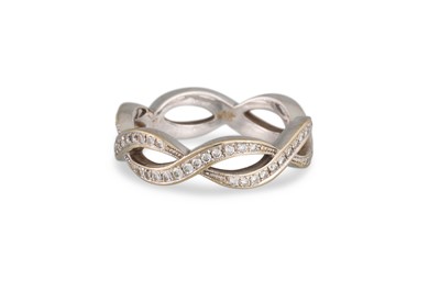 Lot 118 - A FULL BANDED DIAMOND ETERNITY RING,...