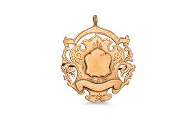 Lot 141 - A 9CT GOLD MEDAL, 13 g.