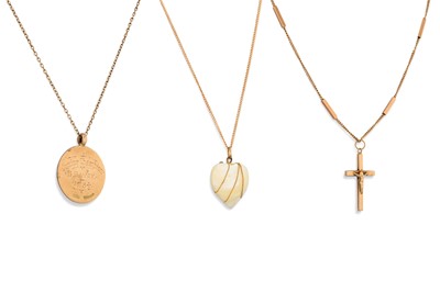 Lot 148 - A QUANTITY OF GOLD CHAINS, 18 g.