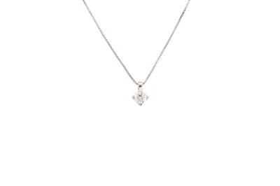 Lot 320 - A DIAMOND PENDANT, the brilliant cut diamond...
