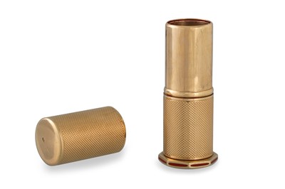 Lot 289 - A 9CT GOLD LIPSTICK CARTRIDGE, by Dennison,...