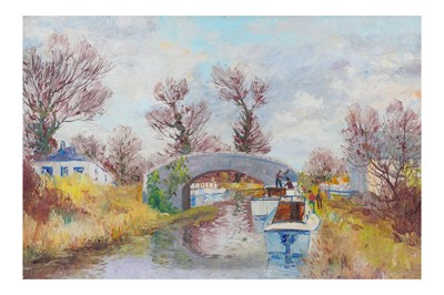 Lot 565 - FERGUS O'RYAN RHA (1911 – 1989) “The canal at...
