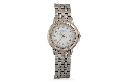 Lot 491 - A RAYMOND WEIL STAINLESS STEEL WRIST WATCH,...