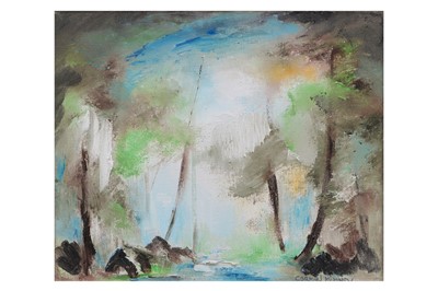 Lot 587 - CARMEL MOONEY, (IRISH CONTINENTAL)  
Woodland...