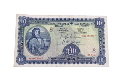Lot 454 - A £10 25.4.44 "B"ETO WARCODE LAVERY IRISH...