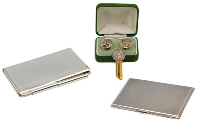 Lot 561 - A MID 20TH CENTURY SILVER CARD CASE,...