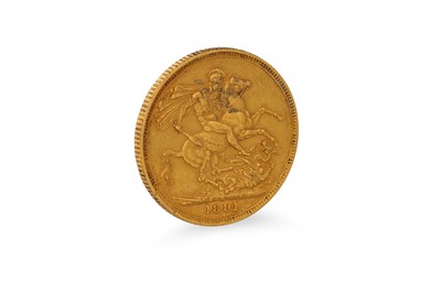 Lot 516 - AN 1891 FULL GOLD SOVEREIGN, VICTORIAN ENGLISH...