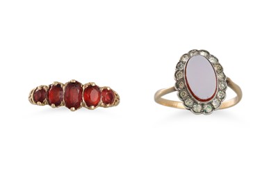 Lot 6 - TWO GOLD DRESS RINGS