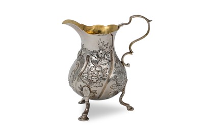 Lot 543 - A GEORGIAN SILVER REPOSSI FLORAL DECORATED...