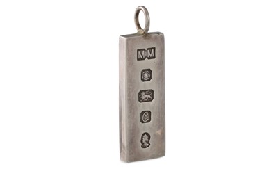 Lot 90 - A MODERN ONE OZ SILVER INGOT