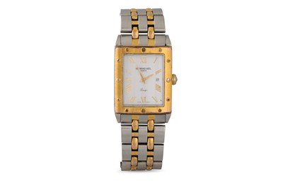 Lot 518 - A GENT'S RAYMOND WEIL WRISTWATCH, bi - metal,...