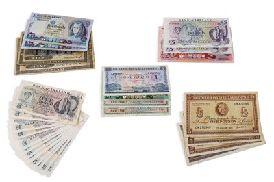 Lot 474 - A COLLECTION OF ASSORTED IRISH BANKNOTES,...