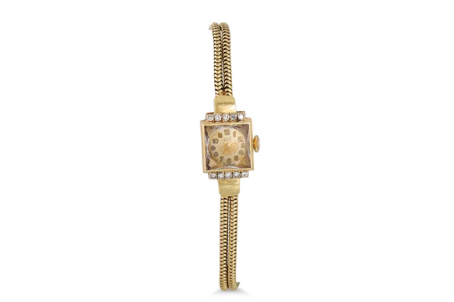 Lot 86 - A VINTAGE DIAMOND SET LADY'S COCKTAIL...