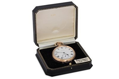 Lot 496 - A 9CT GOLD ELGIN HALF HUNTER POCKET WATCH,...
