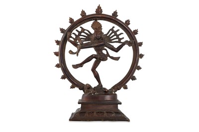 Lot 510 - A BRONZE SCULPTURE OF DANCING SHIVA (Indian...