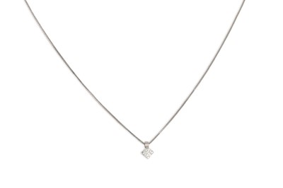 Lot 155 - A DIAMOND SOLITAIRE PENDANT, the brilliant cut...