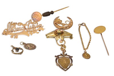Lot 309 - VARIOUS GOLD ITEMS ITEMS, 23 g