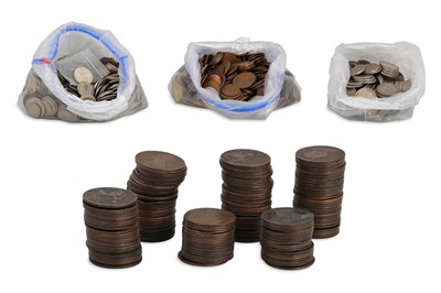 Lot 479 - THREE LARGE BAGS OF ASSORTED COPPER NICKEL...
