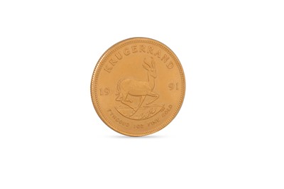 Lot 484 - A 1991 1 TROY OZ KRUGRAND GOLD SOUTH AFRICAN...