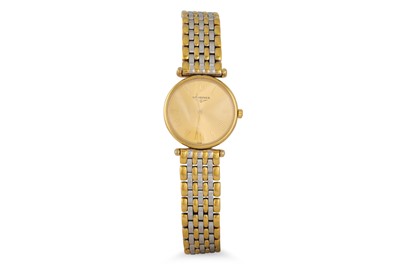 Lot 507 - A LONGINES BI-METAL WRIST WATCH, ultra-thin...