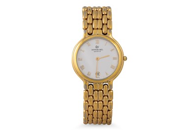 Lot 508 - A RAYMOND WEIL GENÉVE WRIST WATCH, white face...