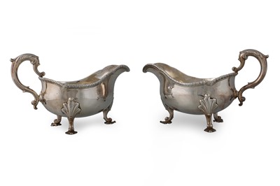 Lot 540 - A LARGE PAIR OF FINE QUALITY GEORGE III SILVER...