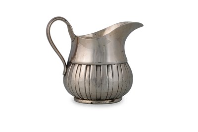 Lot 542 - A GEORGE III SILVER CREAM JUG, Dublin, 1770...