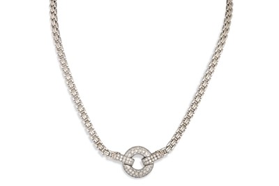 Lot 221 - A DIAMOND SET NECKLACE, comprising an 18ct...