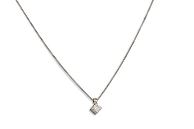 Lot 155 - A DIAMOND PENDANT, the brilliant cut diamond...