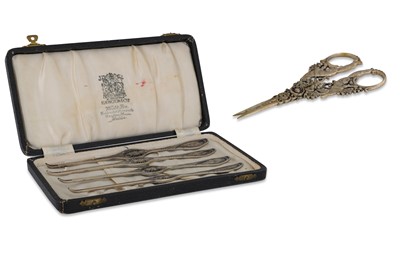 Lot 520 - A SET OF FOUR CONTINENTAL LOBSTER PICKS,...