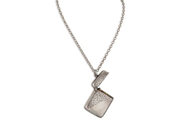 Lot 513 - AN ANTIQUE EDWARDIAN SILVER VESTA CASE,...