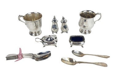 Lot 515 - TWO MID 20TH CENTURY IRISH SILVER CHRISTENING...