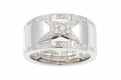 Lot 365 - A DIAMOND RING BY MAUBOUSSIN, set with...