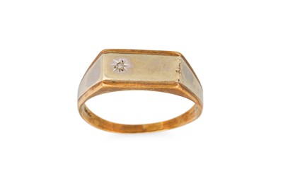 Lot 68 - AN 18CT GOLD RING, together with a 9ct gold...