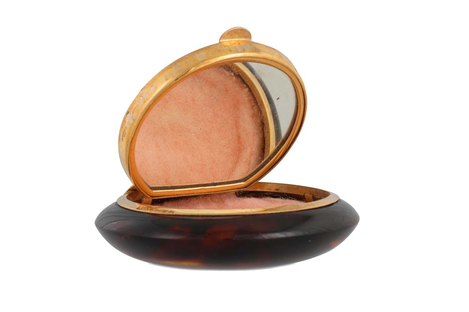 Lot 23 - AN ANTIQUE FAUX TORTOISESHELL BOX, together...