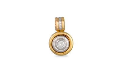 Lot 179 - A DIAMOND PENDANT, the round brilliant cut...