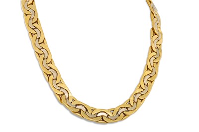 Lot 160 - AN 18CT GOLD NECKLACE, plaited form, 35.8 g.