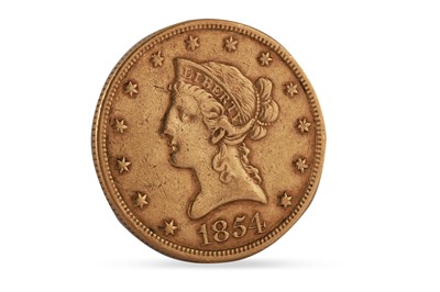 Lot 431 - A USA 19th CENTURY 10 DOLLAR AMERICAN GOLD...