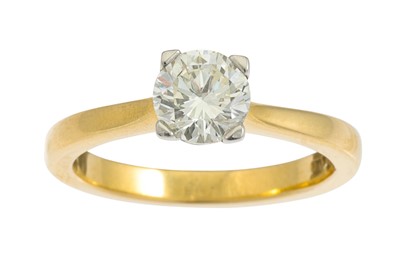 Lot 251 - A DIAMOND SOLITAIRE RING, the brilliant cut...