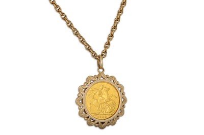 Lot 103 - AN EDWARD VII FULL GOLD SOVEREIGN, English...