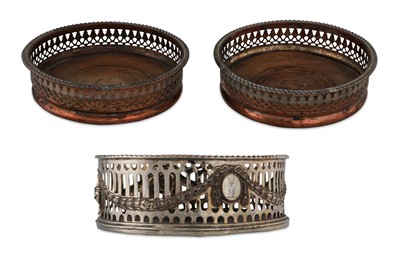 Lot 507 - A PAIR OF ATTRACTIVE ANTIQUE SHEFFIELD PLATED...