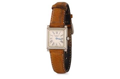 Lot 392 - A LADY'S RAYMOND WEIL WRISTWATCH, leather...