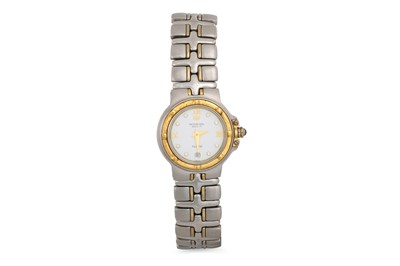 Lot 399 - A LADY'S BI-METAL RAYMOND WEIL WRISTWATCH,...