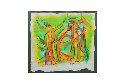 Lot 108 - CONTINENTAL SCHOOL 20TH CENTURY, mixed media...