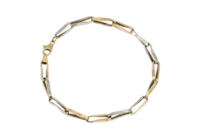 Lot 4 - A 9CT GOLD OPEN LINK BRACELET, 4 g