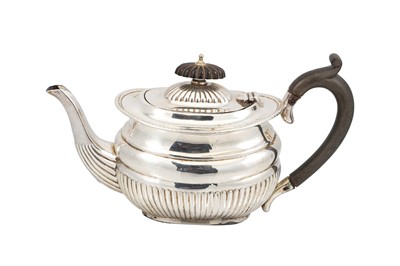 Lot 511 - A LATE VICTORIAN SILVER BACHELOR'S TEA POT,...