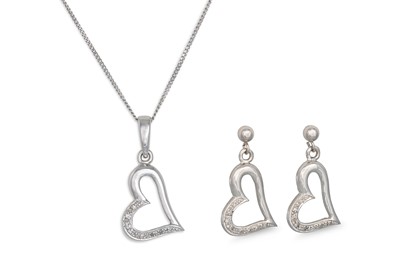 Lot 42 - A PAIR OF DIAMOND SET EARRINGS, modelled as...