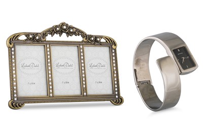 Lot 503 - A THREE COMPARTMENT PHOTO FRAME (Lisbeth Dahl)...